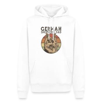 Allemand Shepard Dad Propriétaire de chien - Sweat à capuche Premium bio Homme - blanc - Devant - Nico (187cm)