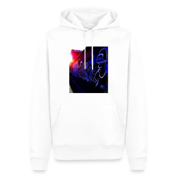 Graffiti Urban Street Art Old School Hip Hop - Männer Premium Bio Hoodie - Weiß - Vorne - Nico (187cm)