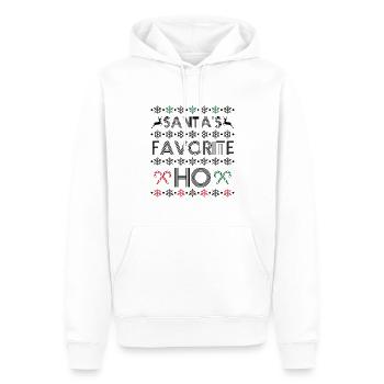 Santa's favorite ho - Sweat à capuche Premium bio Homme - blanc - Devant - Nico (187cm)