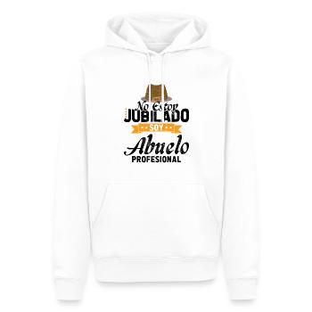 Ich bin nicht im Ruhestand, ich bin ein berufstätiger Großvater - Männer Premium Bio Hoodie - Weiß - Vorne - Nico (187cm)