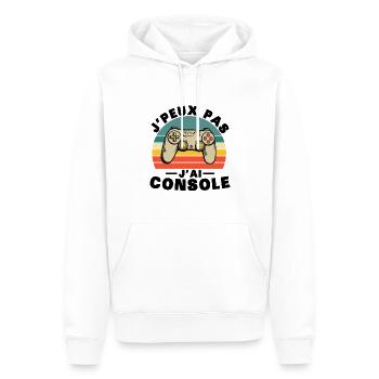 Ich kann nicht trösten, Humor Geschenk - Männer Premium Bio Hoodie - Weiß - Vorne - Nico (187cm)