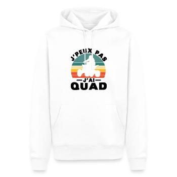 Ich kann nicht, ich habe Quad - Männer Premium Bio Hoodie - Weiß - Vorne - Nico (187cm)