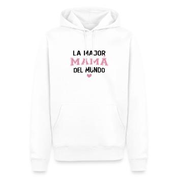 Die beste Mutter der Welt - Männer Premium Bio Hoodie - Weiß - Vorne - Nico (187cm)
