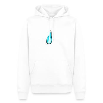 Larme triste - Sweat à capuche Premium bio Homme - blanc - Devant - Nico (187cm)