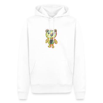 Teddy Bear Bear - Men’s Premium Organic Hoodie - white - Front - Nico (187cm)