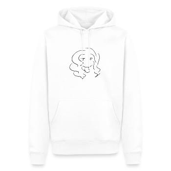 manga figur - Männer Premium Bio Hoodie - Weiß - Vorne - Nico (187cm)