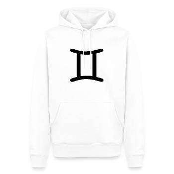 Astrologisches Symbol Gemini, Zwilling - Männer Premium Bio Hoodie - Weiß - Vorne - Nico (187cm)
