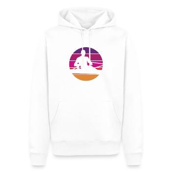 Rudern - Rowing - Ruderer - Ruderin - Regatta - Männer Premium Bio Hoodie - Weiß - Vorne - Nico (187cm)