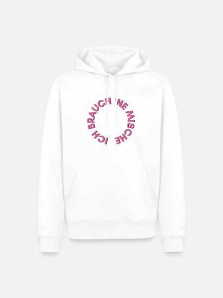 Ich brauch ne Mische. - Männer Premium Bio Hoodie - Weiß