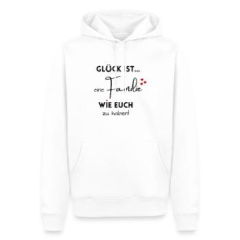 Happiness is to have a family like you - Family - Men’s Premium Organic Hoodie - white - Front - Nico (187cm)
