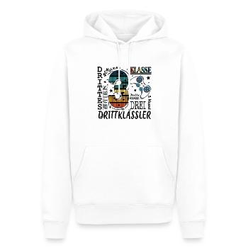 3. Klasse Gaming - Männer Premium Bio Hoodie - Weiß - Vorne - Nico (187cm)