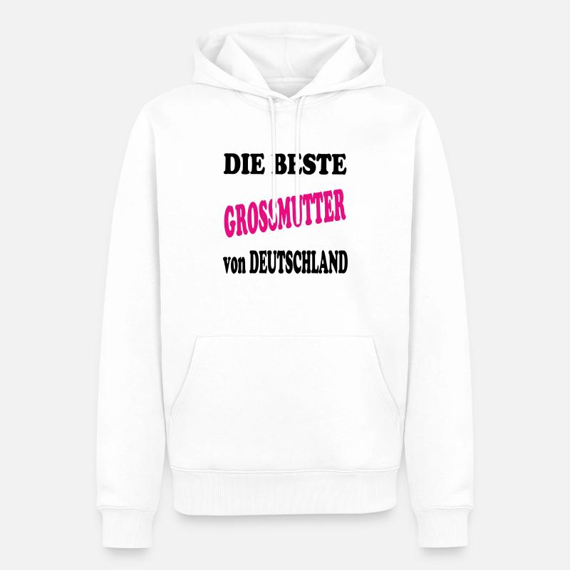 Der beste GROSSMUTTER - Sweat à capuche Premium bio Homme - blanc