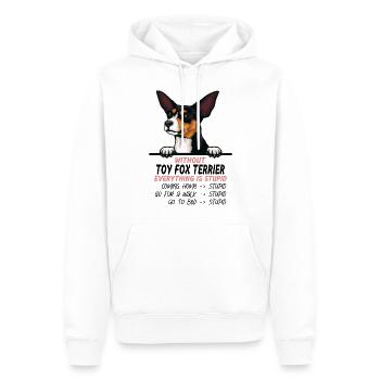Ohne Toy Foxterrier ist alles doof - Männer Premium Bio Hoodie - Weiß - Vorne - Nico (187cm)