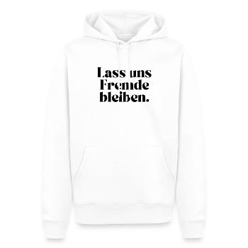 Lass uns - Männer Premium Bio Hoodie - Weiß - Vorne - Nico (187cm)