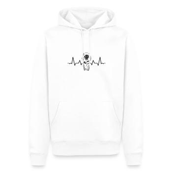 Bestattungsfachkraft Friedhofsgärtner Friedhof - Männer Premium Bio Hoodie - Weiß - Vorne - Nico (187cm)
