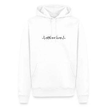 Feinmechaniker Herzschlag Uhrmacherin - Männer Premium Bio Hoodie - Weiß - Vorne - Nico (187cm)