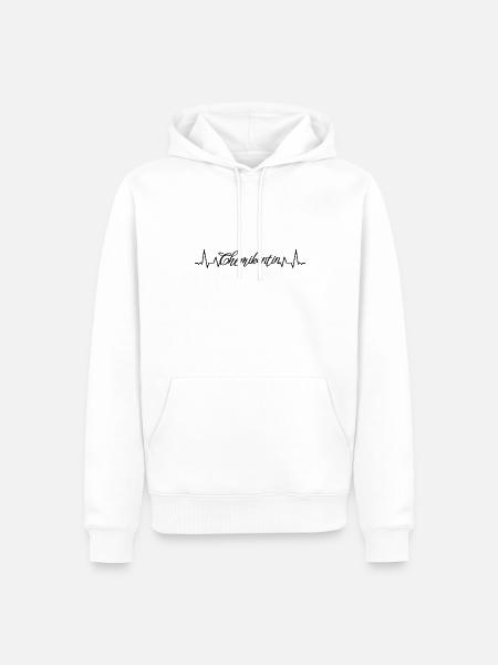 Laborant Herzschlag Chemikantin - Männer Premium Bio Hoodie - Weiß
