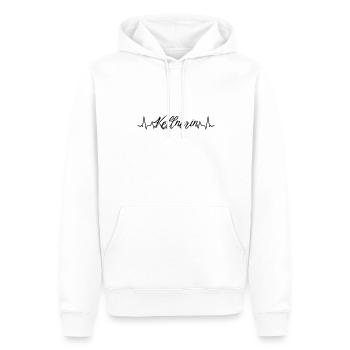 Gastronom-Wirt Herzschlag Kellnerin - Männer Premium Bio Hoodie - Weiß - Vorne - Nico (187cm)