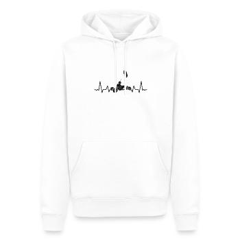 Strand-Kite Windracer Land-Kite Kite-Strandsegler - Männer Premium Bio Hoodie - Weiß - Vorne - Nico (187cm)