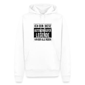 Autohändler Geburtstag geboren Legende - Männer Premium Bio Hoodie - Weiß - Vorne - Nico (187cm)