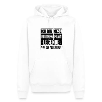 Kaufmann Geburtstag geboren Legende - Männer Premium Bio Hoodie - Weiß - Vorne - Nico (187cm)