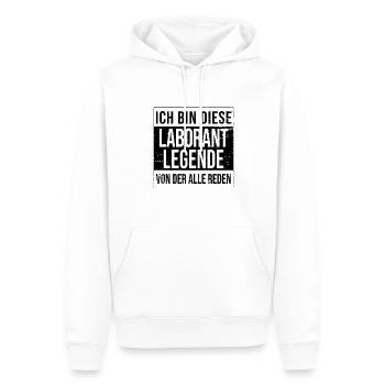 Chemiker Geburtstag geboren Legende Laborant - Männer Premium Bio Hoodie - Weiß - Vorne - Nico (187cm)
