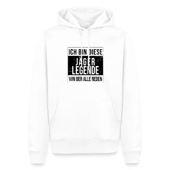 Jäger-Waidmann Geburtstag geboren Legende - Männer Premium Bio Hoodie - Weiß - Vorne - Nico (187cm)
