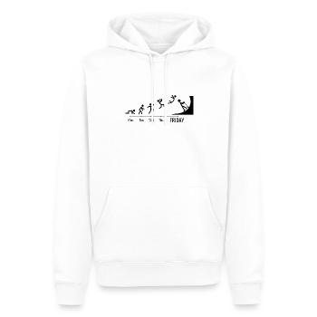 Tretroller Kick-scooter Wochenende Tretroller - Männer Premium Bio Hoodie - Weiß - Vorne - Nico (187cm)