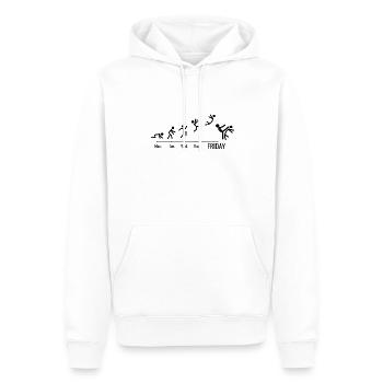 Taekwondo Aikido Ju-Jutsu Karate Kung-Fu Taekwondo - Männer Premium Bio Hoodie - Weiß - Vorne - Nico (187cm)