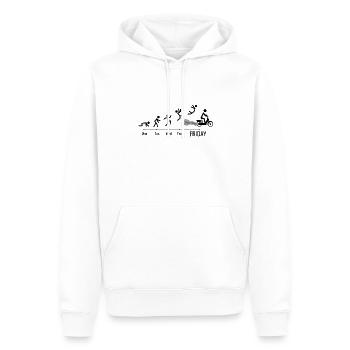 Mofa Mofaroller Moped Mofafahrer Mofa Wochenende - Männer Premium Bio Hoodie - Weiß - Vorne - Nico (187cm)