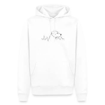 Race de chien Labrador-Retriever Amoureux des chiens Chiens - Sweat à capuche Premium bio Homme - blanc - Devant - Nico (187cm)