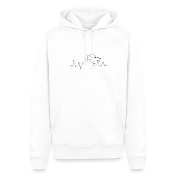 Race de chien Chien Rottweiler Amoureux des chiens Chiens - Sweat à capuche Premium bio Homme - blanc - Devant - Nico (187cm)