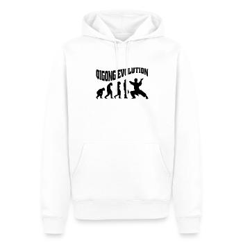 Qi-Gong Chigong Meditation Thai-Chi Evolution - Männer Premium Bio Hoodie - Weiß - Vorne - Nico (187cm)