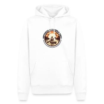 Canoë Kayak Kayak Bonheur-Kayakiste - Sweat à capuche Premium bio Homme - blanc - Devant - Nico (187cm)