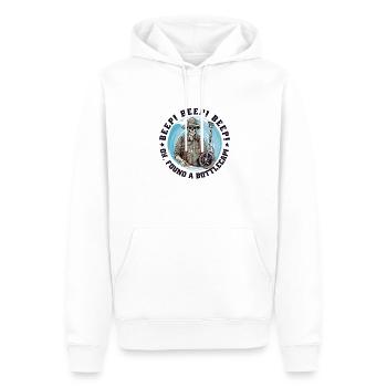 Détecteur de métaux Probdler Sonde Drôle de bip-bip - Sweat à capuche Premium bio Homme - blanc - Devant - Nico (187cm)
