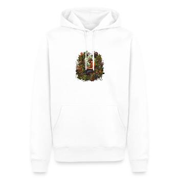Jardinier Plante de jardin Hobby Jardinier Fleuriste - Sweat à capuche Premium bio Homme - blanc - Devant - Nico (187cm)