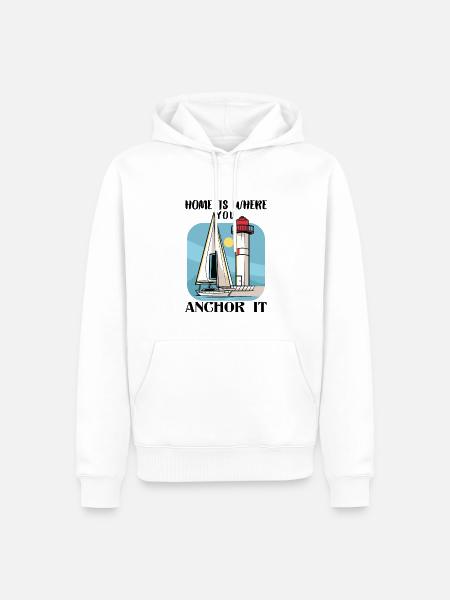 Segler Segelboot Zubehör Segelschiff - Männer Premium Bio Hoodie - Weiß