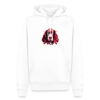 Hunde Hunderasse Zubehör Englisch Springer-Spaniel - Männer Premium Bio Hoodie - Weiß - Vorne - Nico (187cm)