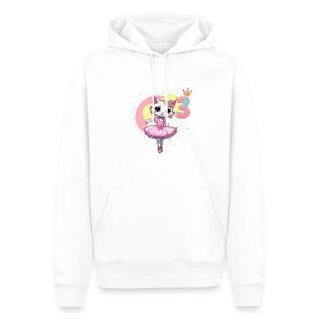 Girls ballet ballerina cats 3 years old 3. - Men’s Premium Organic Hoodie - white - Front - Nico (187cm)