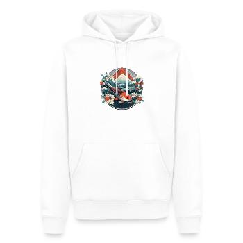 Koi Fische Kois-Karpfen Koi Garten-Teich Koi - Männer Premium Bio Hoodie - Weiß - Vorne - Nico (187cm)