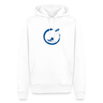kitesurf kitesurf kitesurf planche de kite surf - Sweat à capuche Premium bio Homme - blanc - Devant - Nico (187cm)