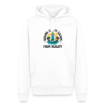 Sailor Voilier Voilier Voilier Yacht à voile - Sweat à capuche Premium bio Homme - blanc - Devant - Nico (187cm)