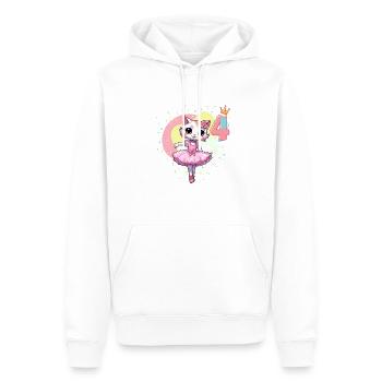 Girls ballet ballerina cats 4 years old 4. - Men’s Premium Organic Hoodie - white - Front - Nico (187cm)