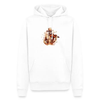 Violinist-Musiker Geigen Country-Musik-Instrument - Männer Premium Bio Hoodie - Weiß - Vorne - Nico (187cm)