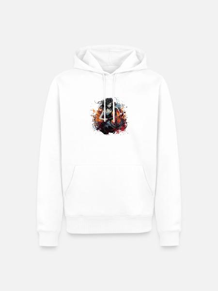Cellospieler Cellist-Musikerin - Männer Premium Bio Hoodie - Weiß