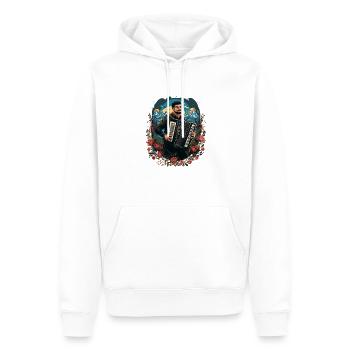 Accordéon Musicien Accordéon Accordéon - Sweat à capuche Premium bio Homme - blanc - Devant - Nico (187cm)