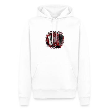Accordion Musician Accordion Player Music - Men’s Premium Organic Hoodie - white - Front - Nico (187cm)