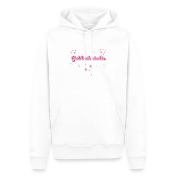 Juwelier Abschluss-Geschenk Goldschmiedin - Männer Premium Bio Hoodie - Weiß - Vorne - Nico (187cm)