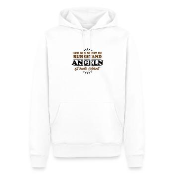Retirement Pensioner Pensioner Angler - Men’s Premium Organic Hoodie - white - Front - Nico (187cm)