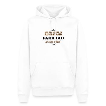 Ruhestand Rentner Pensioner Fahrrad - Männer Premium Bio Hoodie - Weiß - Vorne - Nico (187cm)